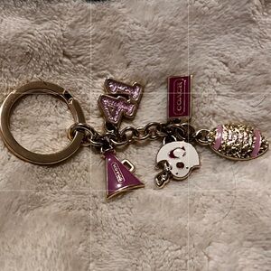 **NWOT**Vintage**Coach Cheer/Fottball Charm Keyring